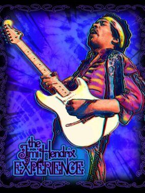 Jimi Hendrix In Concert Blanket ~ Officially Licensed ~ 50" x 60" ~ Brand New!